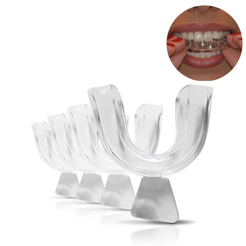 Boolavard 4 x Mouth Trays for Teeth WHITENING/Gel Bleach, THERMOFORMING Gum Shield