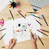 BIC Intensity Felt Tip Pens Dual Tip 12 Pack Fine Brush Tips view 6