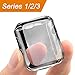 for Apple Watch 3 Case 38mm Screen Protector, SIRUIBO Soft Plated TPU Slim All-Around Protective Bumper Cover Apple iWatch Series 3 Series 2 Series 1 Edition Sport Nike+, Clear