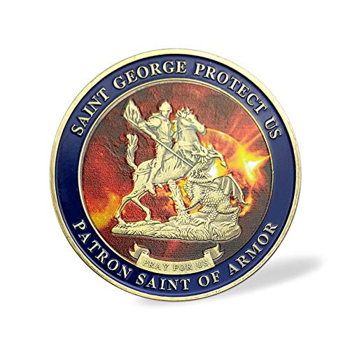 St. Patron Saint Of Armor Protect Us SWAT Police Challenge Coin