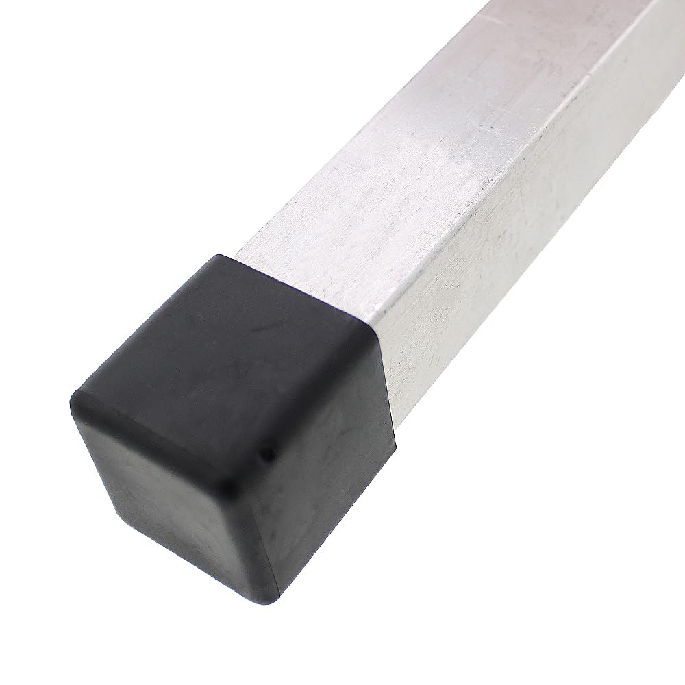 Lifeswonderful - 50mm Square Rubber Feet Stoppers for Table, Chair, Furniture Legs (4)