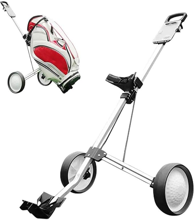 Golf Trolley 2 Wheel Folding Lightweight Golf Carts, Golf