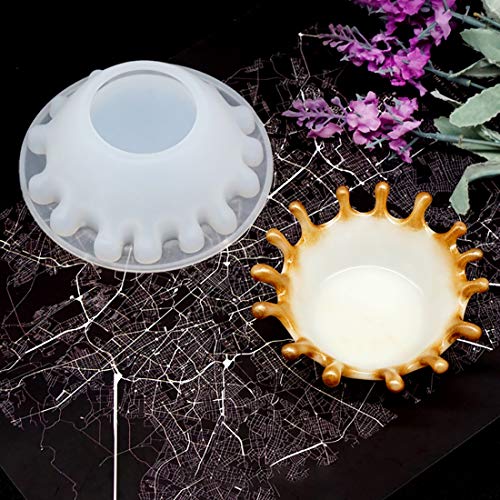 FineInno Resin Silicone Mold Dish Molds Trinket Dish Tray Molds Epoxy Resin Molds for Jewelry Ring Dish Holder Casting Mold DIY Craft (Silicone Mold)