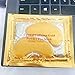 RIVAJ Golden Crystal Eye Mask Under Eye Gel Pads - for Puffy Eyes, Bag Treatment Patches Collagen Gold Wrinkle Pad Treatments Puffiness Hydrogel