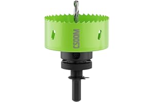 CSOOM Upgraded Bi-Metal Hole Saw Drill Bit, Hole Drilling Cutter, Ideal for Plastic, Wood, Plywood, Thin Steel Sheets, and Thin Aluminum Sheets（89mm|3-1/2"）.