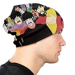 huatongxin Adultes Bonnet en Tricot, Bonnet Beatle Skull Stretch Winter Warm Caps Noir - Les Beatles, Paul McCartney, John Lennon, RIngo Starr, George Harrison huatongxin Adultes Bonnet en Tricot, Bonnet Beatle Skull Stretch Winter Warm Caps Noir – Image 4
