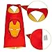 MIJOYEE Superhero Dress Up Costumes Capes for Kids (Boys Girls) and Mask set of 4 different styles