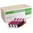 Inkjetcorner Compatible Ink Cartridge Replacement for CLI-251XL CLI-251 for use on MX922 iX6820 iP8720 MG5620 MG5520 MG6620 MG6420 MG7120 MG7520 MG6320 (Magenta, 4-Pack)