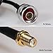 Lysignal Low Loss SMA Female to N Male Connector Antenna Coaxial Extension Cable (33ft)