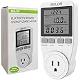 BALDR U.S. Electricity Usage Monitor for Home - Kilowatt Meter Sockets - Wattage Meter Plug In Appliances to Measure Energy Usage - Home Energy Monitor with Easy to Read Display - Home Power Monitor