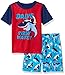 The Children's Place Little Boys and Toddler Dad Shark Pajamas, Sail Red, 5T