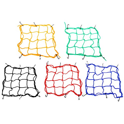30x30 Motorcycle Luggage Helmet Cargo Bungee Net - BLACK