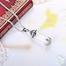 HooAMI Clear Glass Urn Necklace Cremation Ashes Jewelry