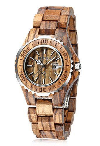 wooden hand watch