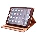 I4Ucase Apple iPad 9.7 Inch 2017 (5th Generation) Case - Soft Leather Stand Folio Case Cover for iPad 9.7 Inch 2017, with Multiple Viewing Angles, Auto Sleep/Wake, Document Card Pocket (Brown)