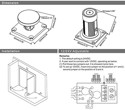UHPPOTE 110Lbs 50kg Holding Force Extended Wall Mount Smokeproof Door Holder With Signal