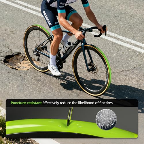 TPU Inner Tube Road Bike 38 g Ultralight Compatible with 700 x 18/23/25/28/30/32C Bicycle Inner Tube Metal Removable Presta Valve 45/60/80 mm