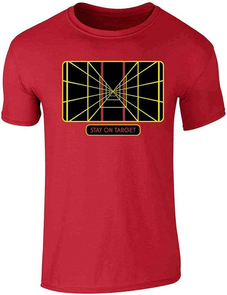 Stay On Target Targeting Computer SciFi Graphic Tee T-Shirt for Men