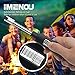 Metal Electric Arc Lighter, imenou New Alloy USB Rechargeable Flameless 360° Flexible & Windproof USB Lighters Long Li-ion Battery 1000 Times Spark Auto Power Off, Best for BBQ Camping (Metal Gray)
