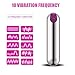 Best Bullet Vibrator, Rechargeable Bullet Vibe with 10 Settings, Super Strong Vibrating Bullet Toy for Women, Waterproof Clitoris Vibrator with Discreet Package (Silver)