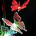 Yeyo Butterfly Color Changing Solar Light Wind Chimes LED Multi-Color Solar Mobiles Wind Spinner Night Light