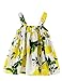NNJXD Baby Girl Birthday Party Printed Sling Dress for Newborn and Toddler Size 0-6 Months Light Yellow