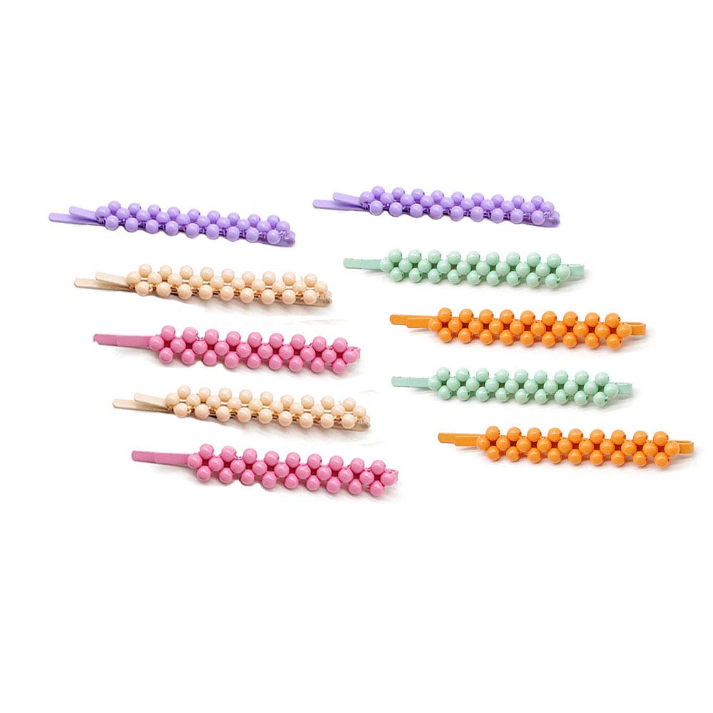 WHITEBRIDGE 20pcs Macaron Colorful Hair Bobby Pins Metallic Barrettes Hair Clips for Women Girls : Beauty