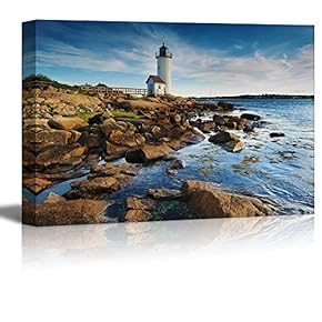 Beautiful Landscape Scenery Annisquam Lighthouse by The Sea...