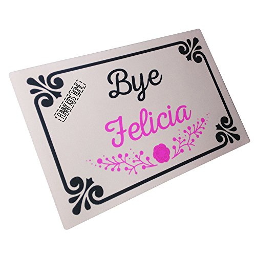 Funny Doormats Bye Felicia Durable Machine-washable Indoor/outdoor Door Mat 23.6″(L) x 15.7″(W) Inch