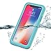 BasicStock iPhone Xs Max Waterproof Case Ultra Slim Snowproof Dirtproof Bumper Cover Shockproof Waterproof Case Replacement for iPhone Xs Max Aqua Blue