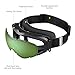 OutdoorMaster OTG Ski Goggles - Over Glasses Ski / Snowboard Goggles for Men, Women & Youth - 100% UV Protection (Black Frame + VLT 80% Light Green Lens)