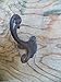 Big Sky Antiques Set of 6 Vintage Style Cast Iron Double Hook Coat Hat Key Rack Hanger