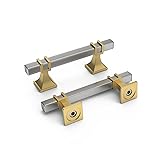 homdiy 25 Pack Brushed Nickel Cabinet Pulls 3 Inch