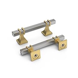 homdiy 10 Pack Brushed Nickel Cabinet Pulls 3 Inch