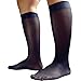 Mr.babuu 3Pairs Pack Striped Nylon Silky Cold Thin OTC Men's Sheer Dress Socks