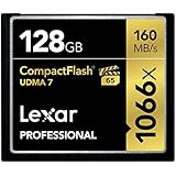 Lexar Professional 1066x 128GB VPG-65 CompactFlash card (Up to 160MB/s Read) LCF128CRBNA1066