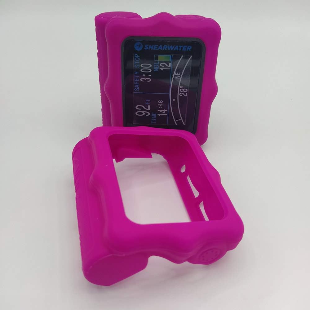 SHAMROCK HEALTH Silicone Protective Cover for Shearwater Perdix Diving Computer (Pink)