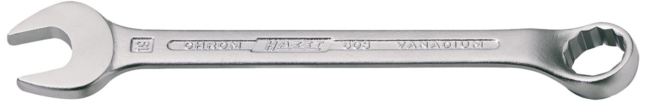 HAZET 603-18 210 mm 12-Point Profile Combination Wrench - Chrome-Plated