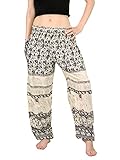 Orient Trail Women's Smocked Waist Elephant Dance Yoga Harem Pants US Size 4-18