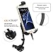 Te-Rich Upgraded 2-in-1 Cigarette Lighter Phone Holder Car Mount Charger with Built-in Micro USB Cable for Samsung Galaxy and More Android Smartphones - Dual USB, 3.1A Max