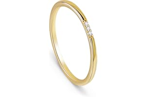 Me&Hz Gold Stackable Rings Thin Band Rings Dainty Gold Rings for Women Trendy Beaded Twist Hammered CZ Stacking Rings 14K Gold Plated Rings for Teen Girls Midi Knuckle Pinky Finger Jewerly