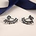 Wistic Sterling Silver Earrings Crystal Ear Cuff Earrings Ear Jacket for Women Girls (stainless steel)