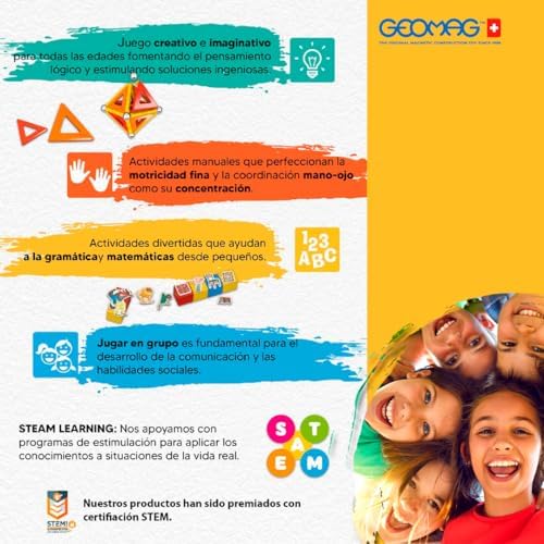 , Glitter Recycled, Constructions Magnétiques Pailletées, Barrettes Magnétiques Pailletées et Colorées, Pack de 35 Pièces, 100% Plastique Recyclé