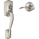 Camelot Front Entry Handle Accent Right-Handed Interior Lever (Satin Nickel) FE285 CAM 619 ACC RH