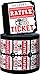 Raffle Tickets Double Roll - 1000 Roll of Double Sided Tickets for Raffle with Name and Address Space - White Raffle Tickets for Events - Carnival Raffle Tix - Raffle Ticket Rolls (Matte RED & Black)