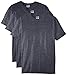 Jerzees Men's Black Heather Adult Short Sleeve Tee 3 Pack, Medium