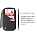 DEW Travel Wallet RFID Blocking Waterproof Document Organizer Credit Card Clutch Bag, Family Passport Holder with Removable Wristlet Strap