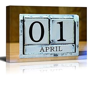 Framed April Day Theme Design Home Artwork for...