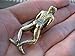 Naked Nude Man Standing Phallic Phallus Brass Amulet Good Luck Charm Thailand Paladkik