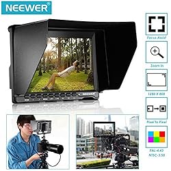 See Neewer NW759 7Inch 1280x800 IPS Screen Camera Field Monitor with 1 Mini HDMI Cable for BMPCC,AV Cable for FPV, 16:10 or 4:3 Adjustable Display Ratio for Sony Canon Nikon Olympus (Battery not included) Details